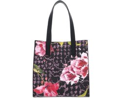 Ted Baker schoudertas shopper Tuliia Floral Printed Icon Bag Black veelkleurig