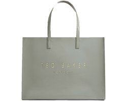 Ted Baker shopper Crikon Crinkle Extra Large Icon Bag Grey Lichtgroen