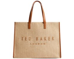 Ted Baker Shopper Dames - Schoudertas - Raffia - Pallmer - Beige