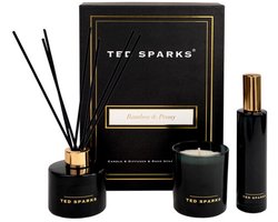Ted Sparks Bamboo & Peony | 100 ml + 100 ml + 150 gr | Gift set 3 st