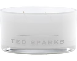 Ted Sparks - Geurkaars Magnum - 50 Branduren - 4 Lonten - Luxe Verpakking - Fresh Linen