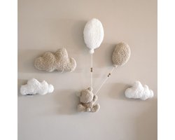 Teddy bouclé wanddecoratie