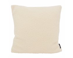 Teddy Crème Kussenhoes | Polyester | 45 x 45 cm