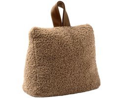 TEDDY - deurstopper 18x8x18 cm - teddystof - bruin