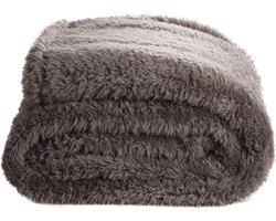 Teddy Fleece Deken - Ultrazacht - 130x170 - grijs