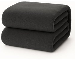 Teddy Fleece Hoeslaken - Zacht Beddengoed - Winterse Nachten - Past op Dikke Matrassen - 200x200 cm - Antraciet