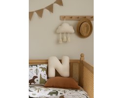 Teddy Letter Kussen | 40 x 35 x 10 cm | Kraamcadeau | Zacht & Stevig | N