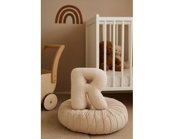 Teddy Letter Kussen | 40 x 35 x 10 cm | Kraamcadeau | Zacht & Stevig | R