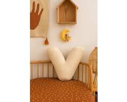 Teddy Letter Kussen | 40 x 35 x 10 cm | Kraamcadeau | Zacht & Stevig | V