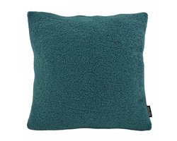 Teddy Petrol Kussenhoes | Polyester | 45 x 45 cm
