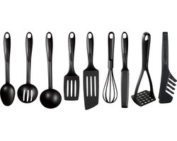 Tefal Bienvenue - Spatelset - 9-delig - Zwart - Hittebestendig - Vaatwasserbestendig
