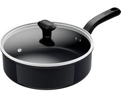 Tefal Cook & Change Keramisch Hapjespan - Ø24 CM - PFAS-vrij - Met deksel - Keramische antiaanbaklaag - Geschikt voor Inductie