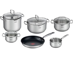 Tefal Duetto Pannenset - 6-delig - Met deksels - Inductie