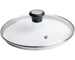 Tefal Glazen Deksel - Ø 28 cm - Met Stoomgaatje - Hittebestendig - Geschikt voor Koekenpannen