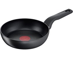 Tefal Hard Titanium Pro Koekenpan - Ø20cm - Extra diep - Inductie - Aluminium - Zwart