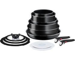 Tefal Ingenio Easy Cook & Clean - Pannenset - 13-delig - Niet Geschikt voor Inductie - Stapelbaar - Afneembare Handgreep