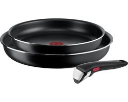 Tefal Ingenio Easy Cook & Clean - Pannenset - 3-delig - Niet Geschikt voor Inductie - Stapelbaar - Afneembare Handgreep