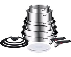 Tefal Ingenio Preference Pannenset - 13-delig - Pannenset inductie - Inclusief deksels - RVS - Stapelbaar - Geschikt voor alle warmtebronnen