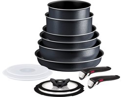Tefal Ingenio So Light - Pannenset - 12-delig - Inductie - Stapelbaar - Afneembare Handgrepen - Ruimtebesparend