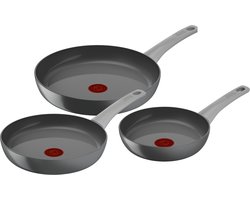 Tefal Renew ON - Koekenpannenset - Ø20/Ø24/Ø28 cm - PFAS-vrij - Keramisch - Geschikt voor Inductie