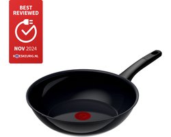 Tefal Revive Black Wokpan - Ø28 CM - PFAS-vrij - Keramisch - Inductie