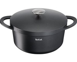 Tefal Trattoria - Braadpan - Ø28 cm - Inclusief Deksel - Gietijzer - Geschikt voor Inductie
