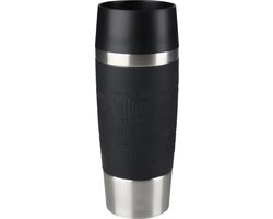 Tefal Travel Mug K30811 Reisbeker / Isoleerbeker - inhoud 0.36L RVS / zwart