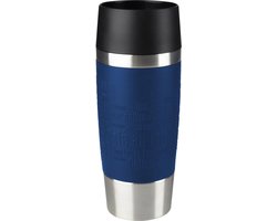 Tefal Travel Mug K30821 Reisbeker / Isoleerbeker - inhoud 0.36L RVS / blauw