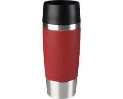 Tefal Travel Mug K30841 Reisbeker / Isoleerbeker - inhoud 0.36L RVS / rood
