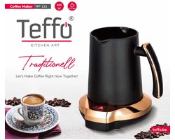 Teffo - Elektrisch Turks Koffiezetapparaat - Elektrische Turkish Coffee Maker - Türk Kahve Makinesi - Elektrikli Cezve - 4 Kopjes