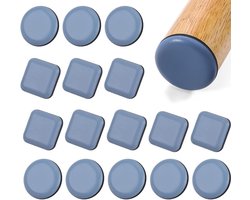 Teflon meubelglijders 16 stuks - zelfklevend - zwaar belastbaar - beschermt vloeren en meubels - ShopVlot