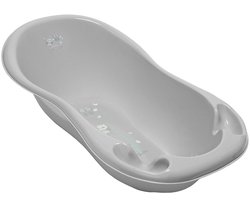 TEGA - Babybadje - Anatomisch plastic badje 102 cm grijs met uil - verzorging - badkuip - kunststof - producten - accessoires