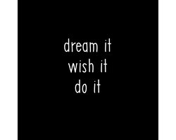 Tegel dream it - woonaccessoires - decoratie - cadeau - kado - gift - tuin - spreuktegel - feestdagen - kerst - sinterklaas