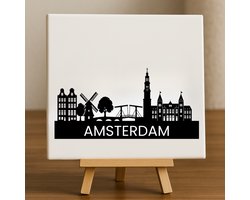 Tegeltje | Spreukentegel | Skyline Amsterdam
