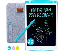 Tekenbord "Blauw" 8.5 inch - Kinderen - Kinderspeelgoed 3 jaar - Sint - Cadeautjes Jongen - Kadootjes - Kado - Leren Tekenen - Educatief Speelgoed Jongens - Ewriter - Tekenset - Grafische - Tekentablets - Reisspeelgoed - Speelgoed vanaf 3 Jaar
