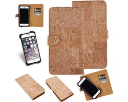 Telefoonhoes Kurk - Beschermhoes Mobiel - Dagelijks Gebruik - Natuurlijk Materiaal - 3 Kaartsleuven - Bruin