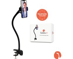 Telefoonhouder - smartphone houder - universeel - STERKE flexibele 55 cm hals - o.a.- tafel - bureau - bed - GOOS-E