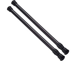 Telescoop Klemstang Verstelbaar 40-70 cm – Sterke Spannstang met Rubberen Uiteinden, Roestvrij Metaal – Gordijnroede, Douchegordijn, Kledingstang, Multifunctioneel Gebruik