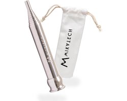 Telescopic Blow Tube with Cotton Bag, Nozzle, Stainless Steel for Campfire and Grill Outdoor Survival Gadget (Length 11cm to 61cm)