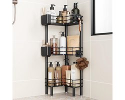 Telescopisch Doucherek - Doucherek Zonder te Boren - Zwart