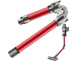 Telescopische buis, snel inklapbare steel, Geschikt voor V8, V10, V11, V7, V15, Geschikt voor het reinigen van meubels, tafels en onder bedden. Rood.