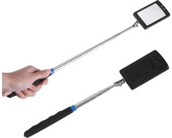 Telescopische Inspectie Spiegel - Uittrekbare Inspectie Spiegel met 2 LED Lampen - 360 Graden Draaibaar Trekgereedschap voor Auto Mechanica