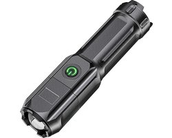 telescopische Zoom Sterke Licht Zaklamp Usb Oplaadbaar Kleine Draagbare Spotlight Lange Afstand Licht Schijnen Krachtige Verlichting Lamp Beveiliging Camping Bos Avontuur Vakantie Accessoire