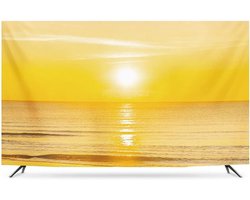 Televisiehoes - Scherm Beschermhoes - Stofvrij Houden - Zonpatroon Design - 60 inch - Meerkleurig