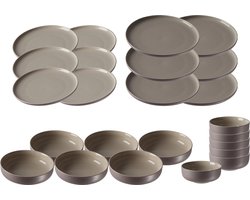 Teller und Schalenset Jasper Set van 24