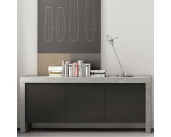 TemaHome - Dressoir - Zwart - 188x45x79 cm
