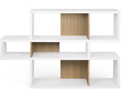Temahome - Lage Wandkast - B=156cm x H=100cm x Dx34 cm - Wit/Eikenlook - Design
