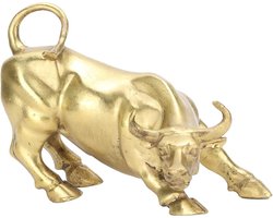 TEMGoods - Feng Shui Messing Bullenstatue voor Bureaus, Slaapkamers en Boekenkasten