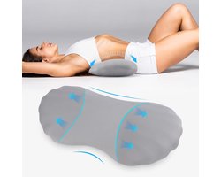 TEMGoods - Traagschuim lendensteunkussen voor rugpijn en lumbale ondersteuning, verstelbaar kussen voor bed en stoel, geschikt voor zij- en rugslapers.