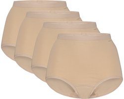 Ten Cate Basics organic cotton stretch high waist beige 4-pack voor Dames | Maat L